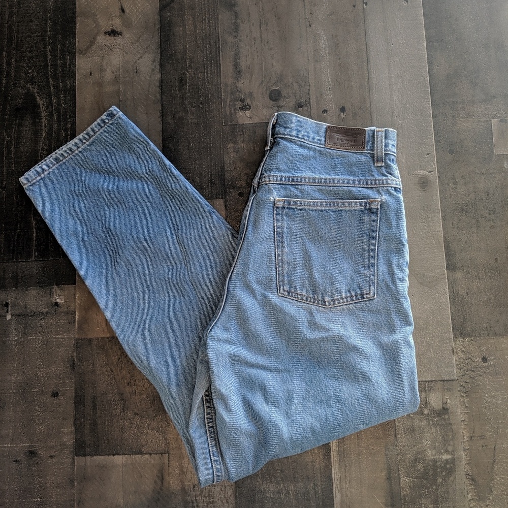 L.L. Bean High Waist Mom Jeans
